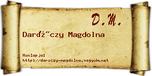 Daróczy Magdolna névjegykártya